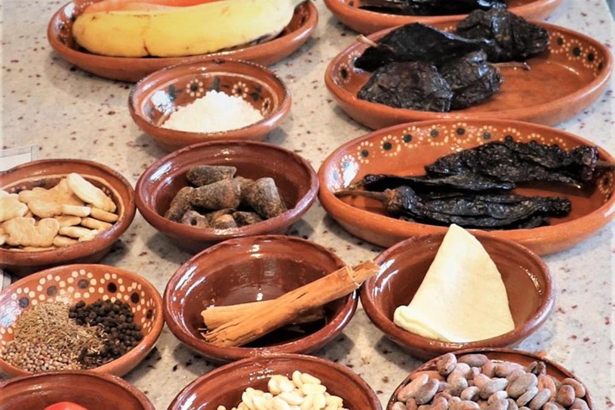 a group of bowls filled with different types of food