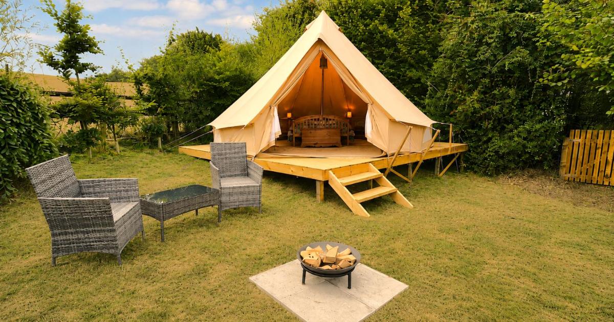 Valais View - Bell Tent with Pet Proof Garden, Littleham (updated prices)