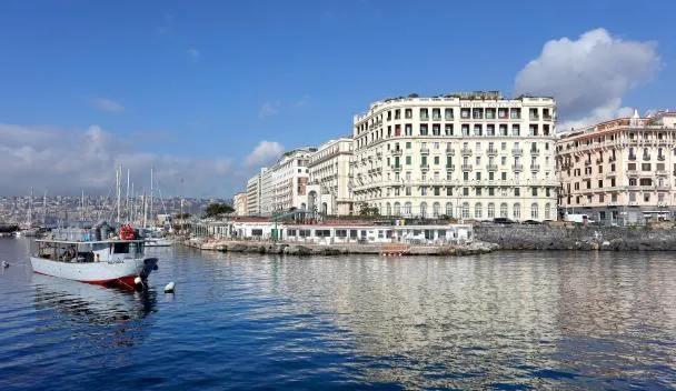 Ancienne étiquette De Valise – Excelsior Hotel Naples – Vésuve / Ciga – Vintage