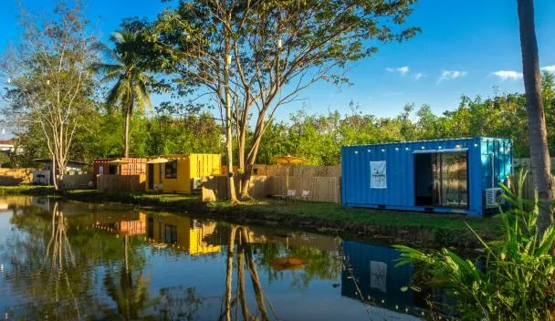 Lakeside Cargo in Blue - A Cozy Container Stay, San Pa Tong ...