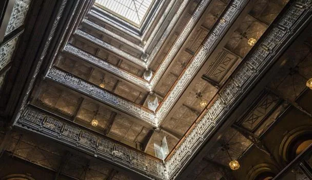 Historic atrium at The Beekman hotel in New York
