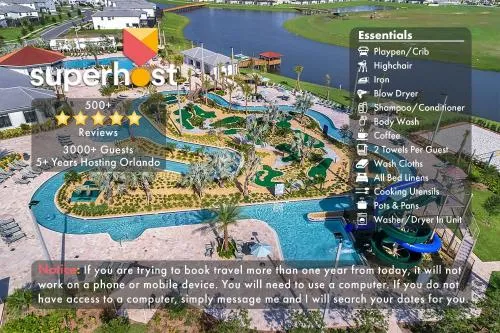 A - New 4 Bedroom Home - 5 Miles to Disney - Free Water Park - Private Pool photo 2