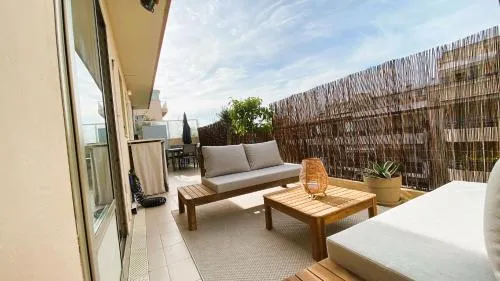 T2 Bricka La Terrasse de la plage, Moderne, équipé, Lumineux photo 2