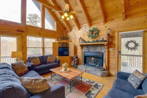 Smoky Mountains Cabin w/ Hot Tub, Deck & Views! photo 2