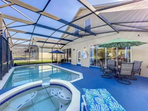 Private pool & spa villa w game room near Disney photo 2