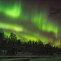 an image of the aurora borealis in the sky