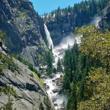 a view of a river in a mountain valley