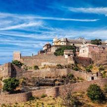 a castle perched on top of a mountain