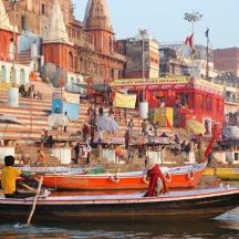 two people are in a boat in the water