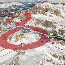 a map of the top of a mountain