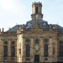 a large building with a clock tower on top of it