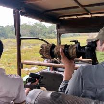 a man taking a picture of a man with a camera