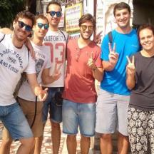 a group of people posing for a picture