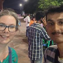 a man and a woman posing for a picture