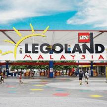 a large sign for a legoland amusement park