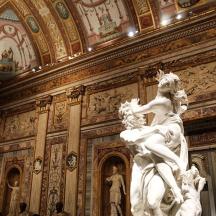 a statue of a woman in a building