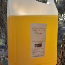 a bottle of orange juice sitting in a tree