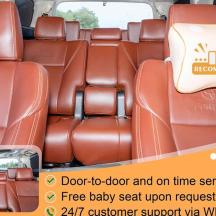 a set of leather car seat covers in a vehicle