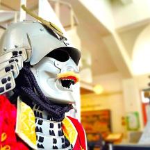 a figurine of a person wearing a helmet