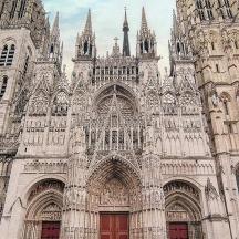 a large cathedral with turrets and domes