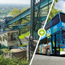 een dubbeldekkerbus geparkeerd bij een bushalte