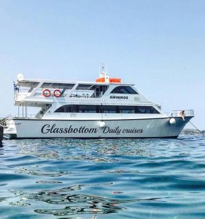 a cruise ship is docked in the water