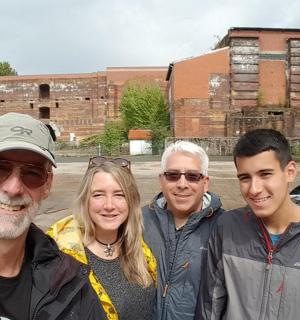 a group of people posing for a picture