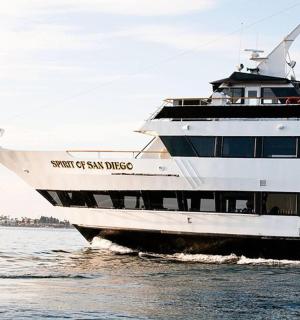 a large cruise ship in the water