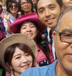 a group of people posing for a picture