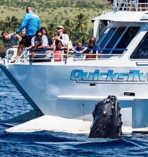 一群人在水中的船上