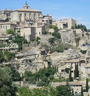 a village on top of a mountain