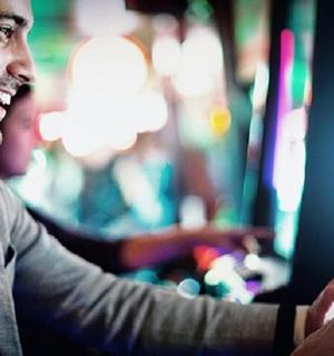 a man playing a video game on a wii