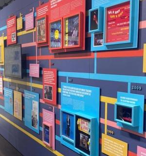 博物馆里有标志的一面墙