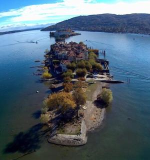 an island in the middle of a large body of water