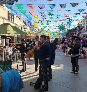 група људи који се фотографишу на улици