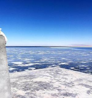 pohled na oceán ze zadní části lodi