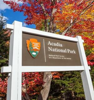 国家公园入口处的标志