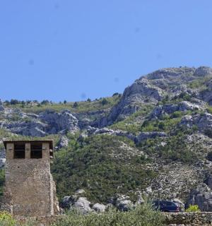 a building on the side of a mountain