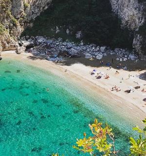 skupina lidí na pláži ve vodě