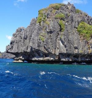 an island in the middle of the ocean