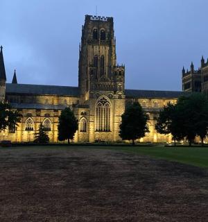 a large building with a tower on top of it