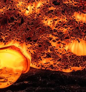 a close up of a bonfire with a fire