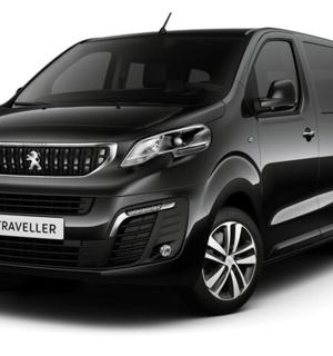 a grey van isolated on a white background