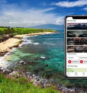 用手机拍摄海滩照片