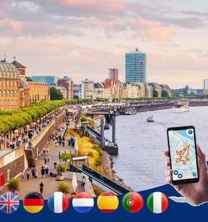 Dusseldorf: Walking Tour with Audio Guide on App