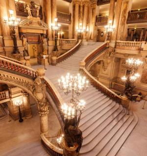 an overhead view of a staircase in a building