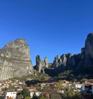 Výhled na Meteoru a horu Meteoria