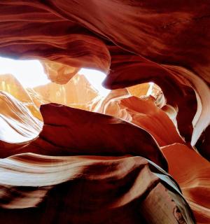 a section of the antelopemitemite rock formations