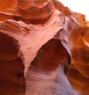 a view of a slot canyon inernaut canyon