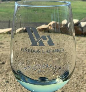 a glass of wine sitting on top of a table